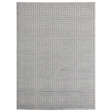 UNITED WEAVERS OF AMERICA Cascades Tehama Silver Area Rectangle Rug, 7 ft. 10 in. x 10 ft. 6 in. 2601 10871 912
